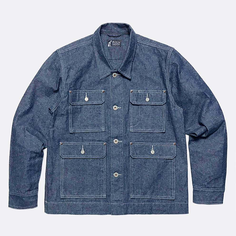 定番のお歳暮 INDIGO FIT REGULAR BUBBA M.3323 BZEN DENIM JACKET-10OZ WORK ジャケット・アウター