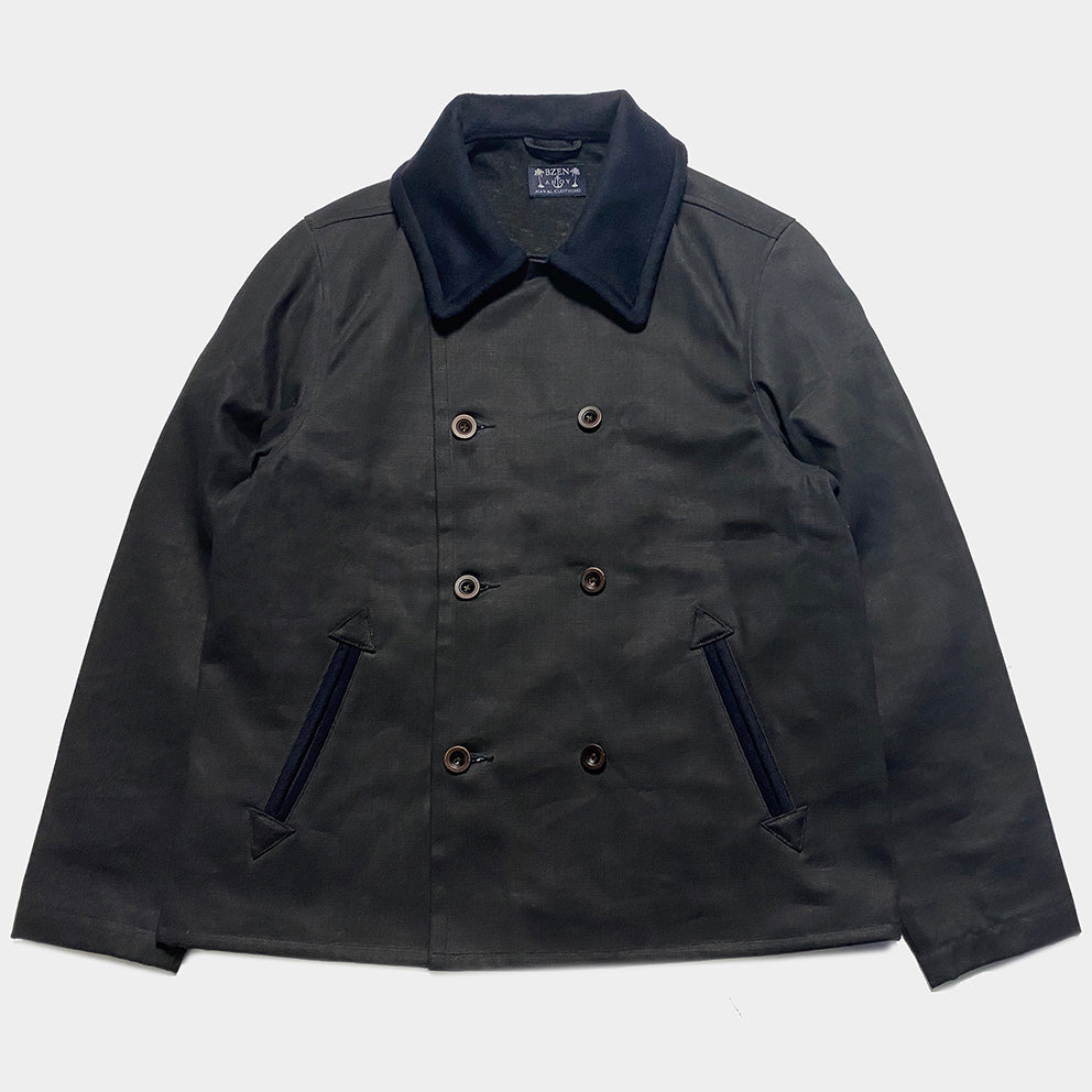 Cashmere Bomber Lined with Beaver Fur in Navy – Hampton's