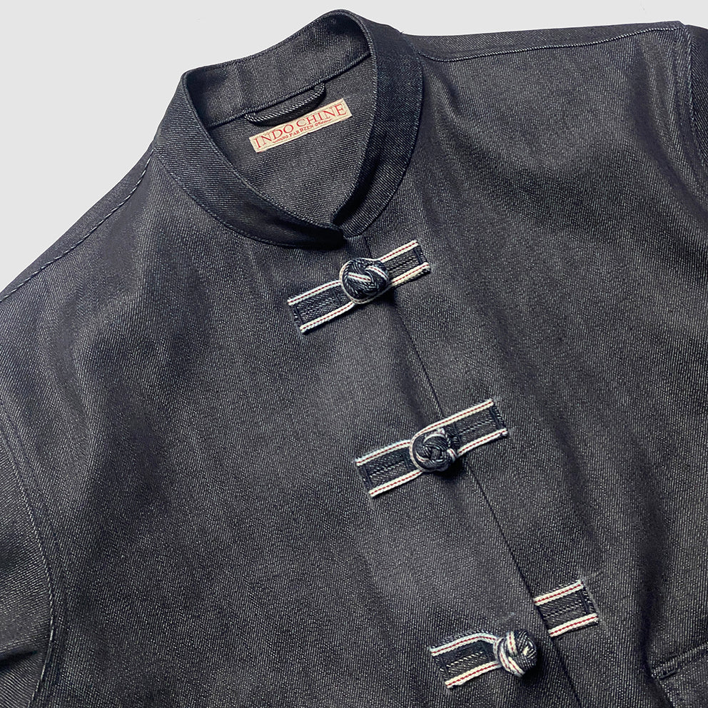 BZEN M.3098R TANG REGULAR FIT CHINESE SHIRT JACKET IN INDIGO
