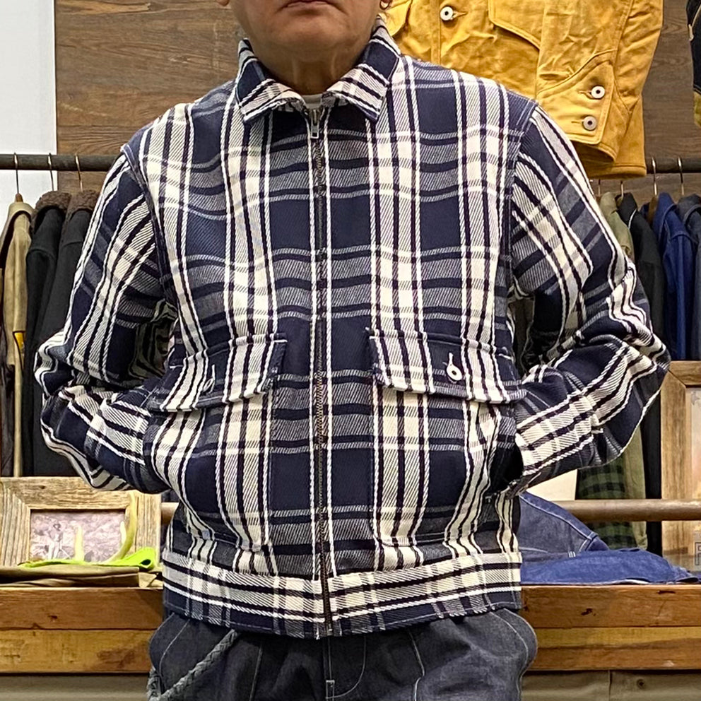 BZEN M.3315 MAVERICK-P REGULAR FIT UNLINED PLAID PILOT JACKET-E0 BLUE Miner49er.Shop BZEN M.3315 MAVERICK-P REGULAR FIT UNLINED PLAID PILOT JACKET-E0 BLUE Miner49er.Shop