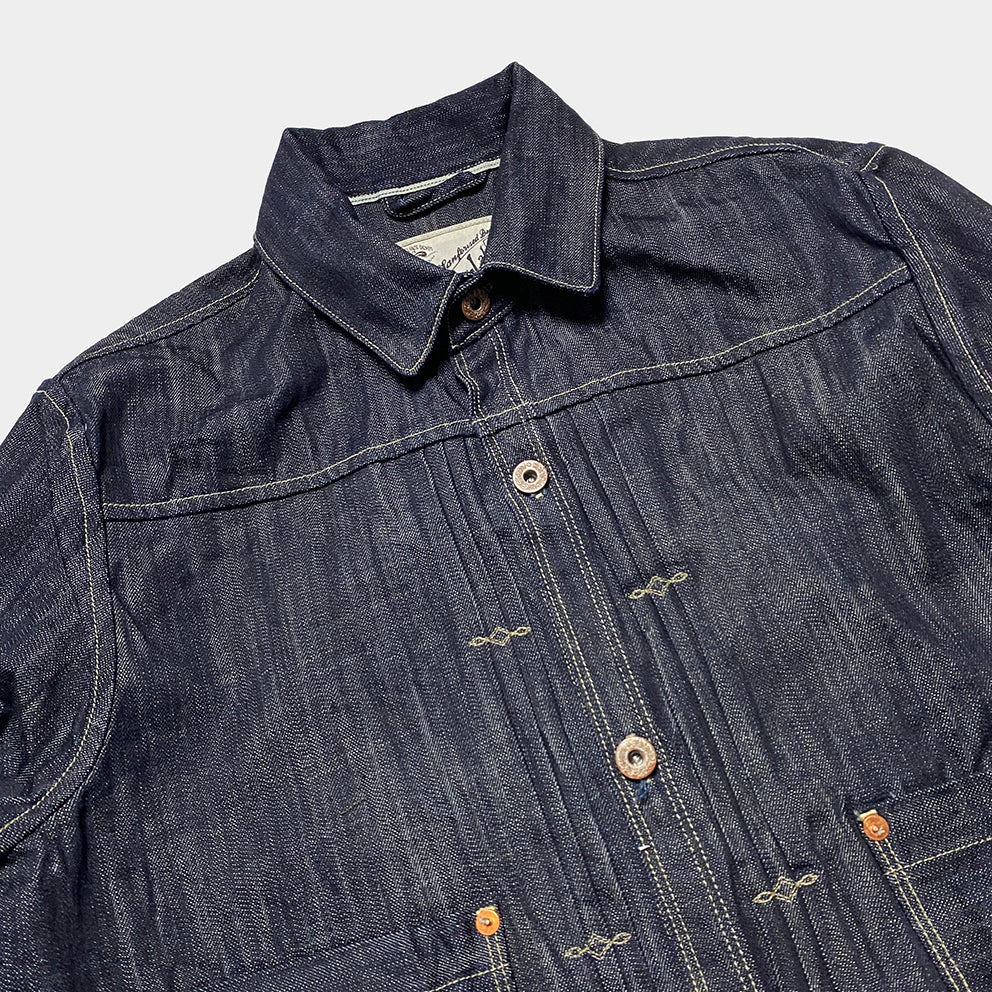 DDL 332 TRUCKER REGULAR FIT VINTAGE INSPIRED SELVEDGE DENIM