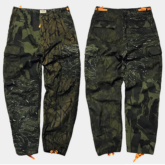 Bzen M.1071 Mens Army Cargo Pant-Camouflage Color Block Bzen M.1071 Mens Army Cargo Pant-Camouflage Color Block