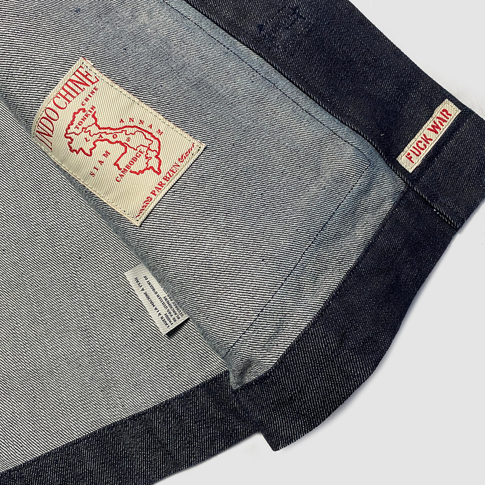 BZEN M.3098R TANG REGULAR FIT CHINESE SHIRT JACKET IN INDIGO