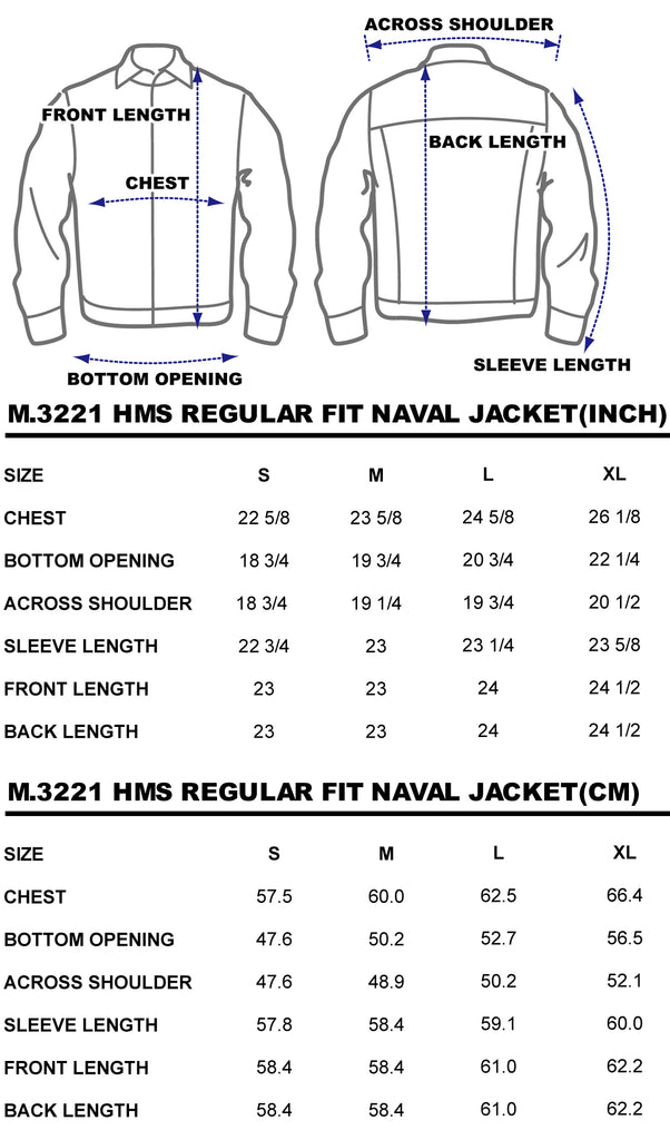 Size Chart Us Size Jacket Chest Euro Size 50 To Us Jacket Unisex