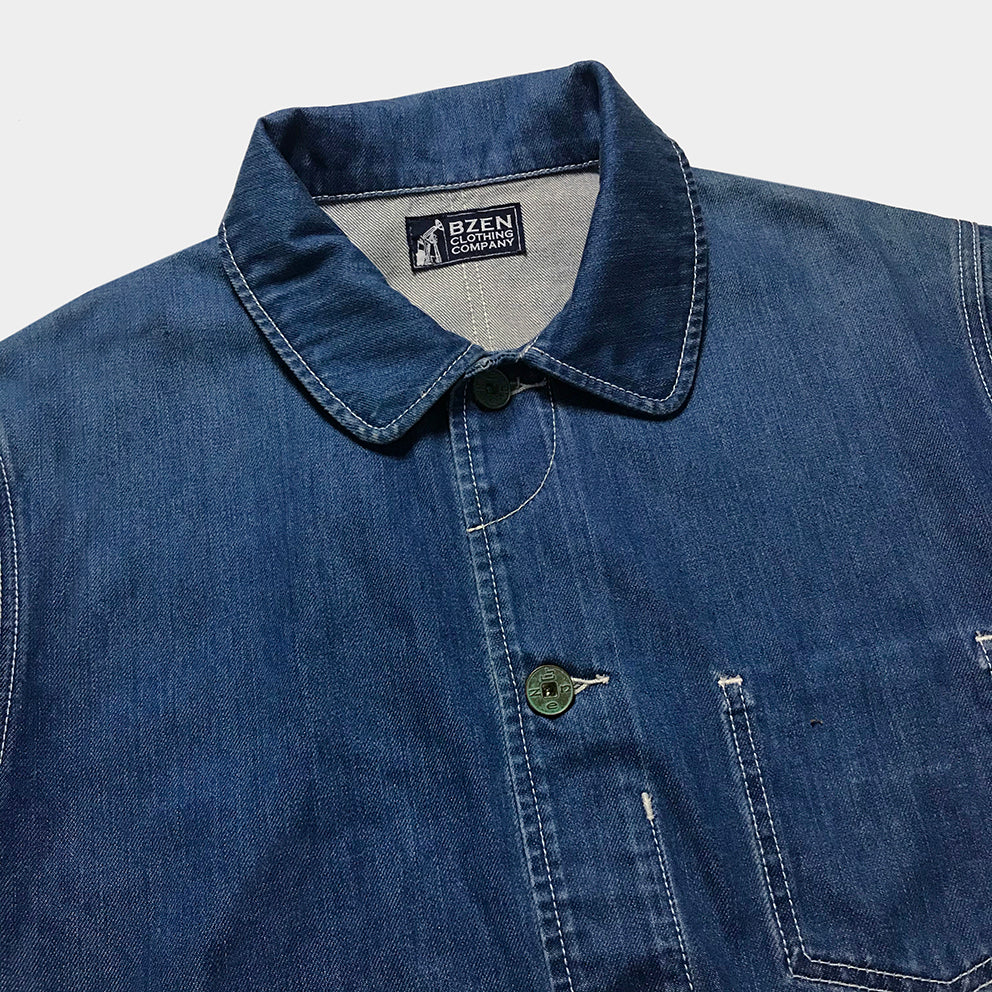 BZEN M.3438-TY RELAX FIT 3 POCKET CHORE JACKET-13oz- E3