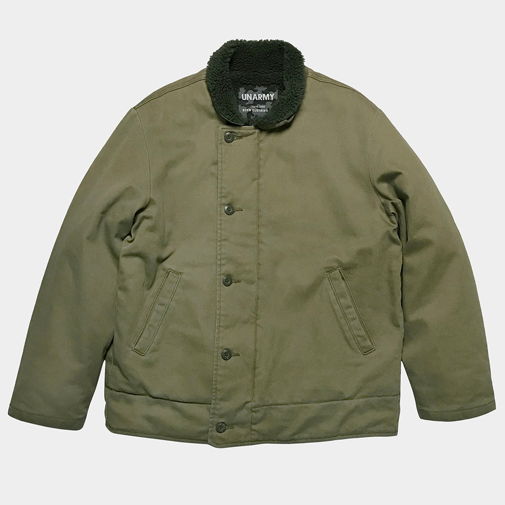 BZEN N1 DECK JACKET SHERPA LINED RIB CUFF WATER REPELLENT