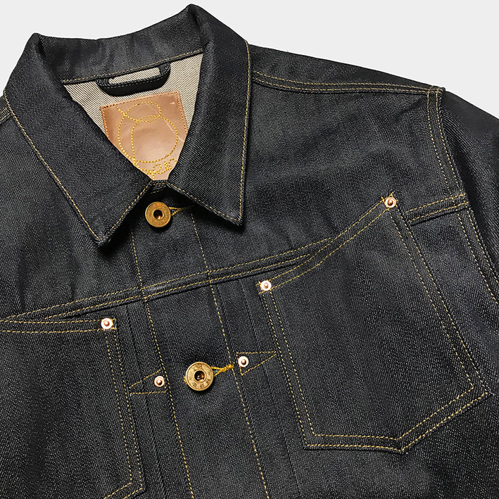 Ijji Raw Denim Work Jacket in Indigo at General Store