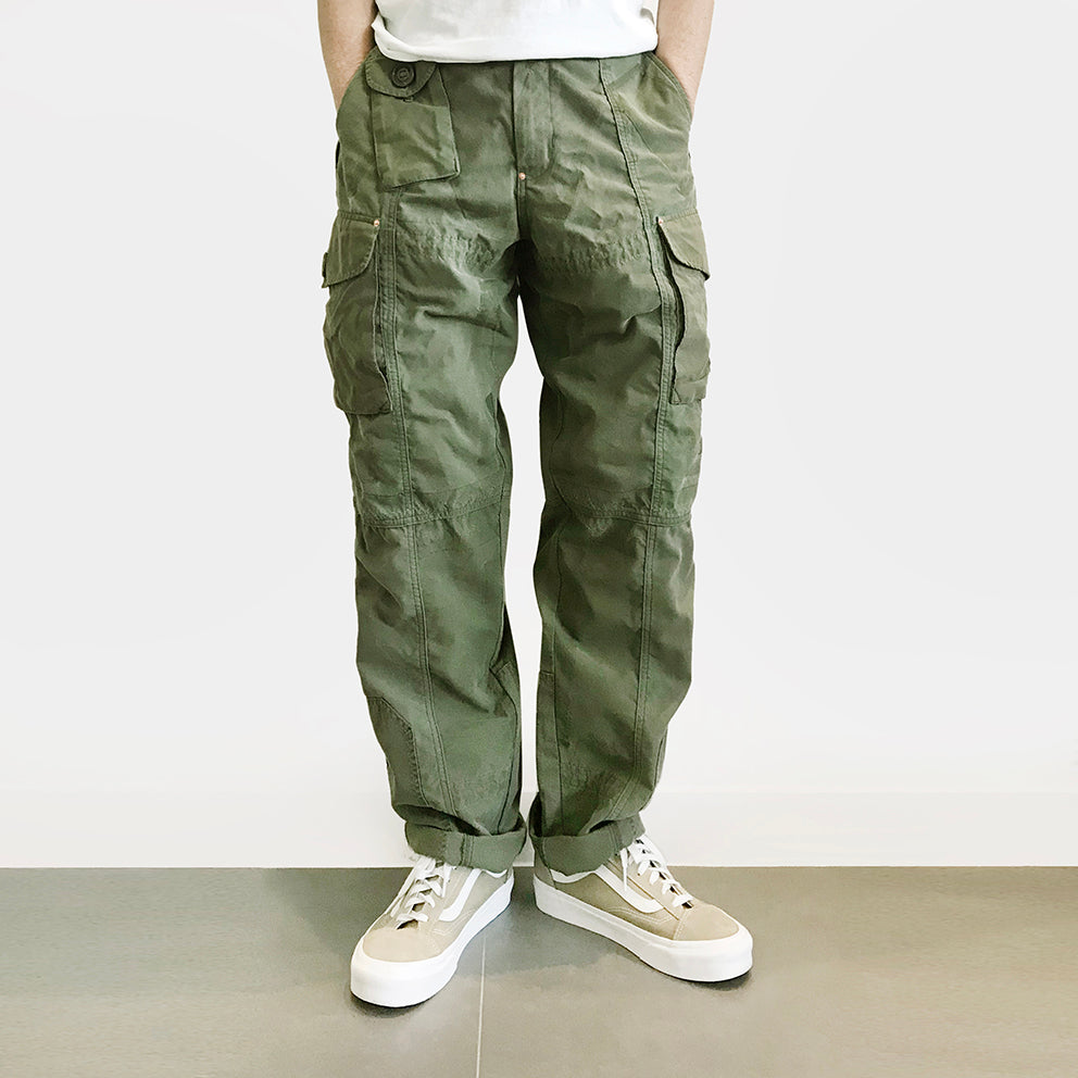 BZEN M.1119 L32-RANGER REGULAR FIT UPCYCLED CARGO PANT- ARMY GREEN