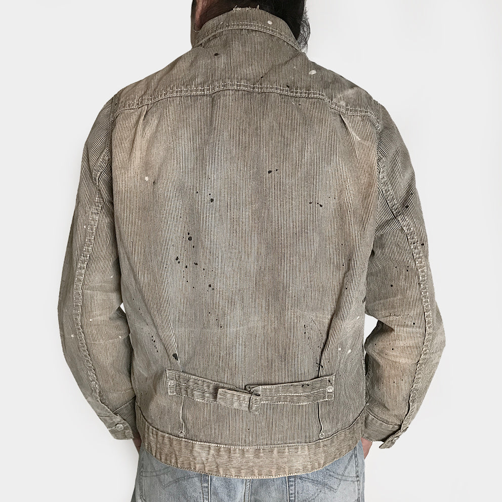 Vintage Mink Tail Trimmed Denim Bomber – Recess