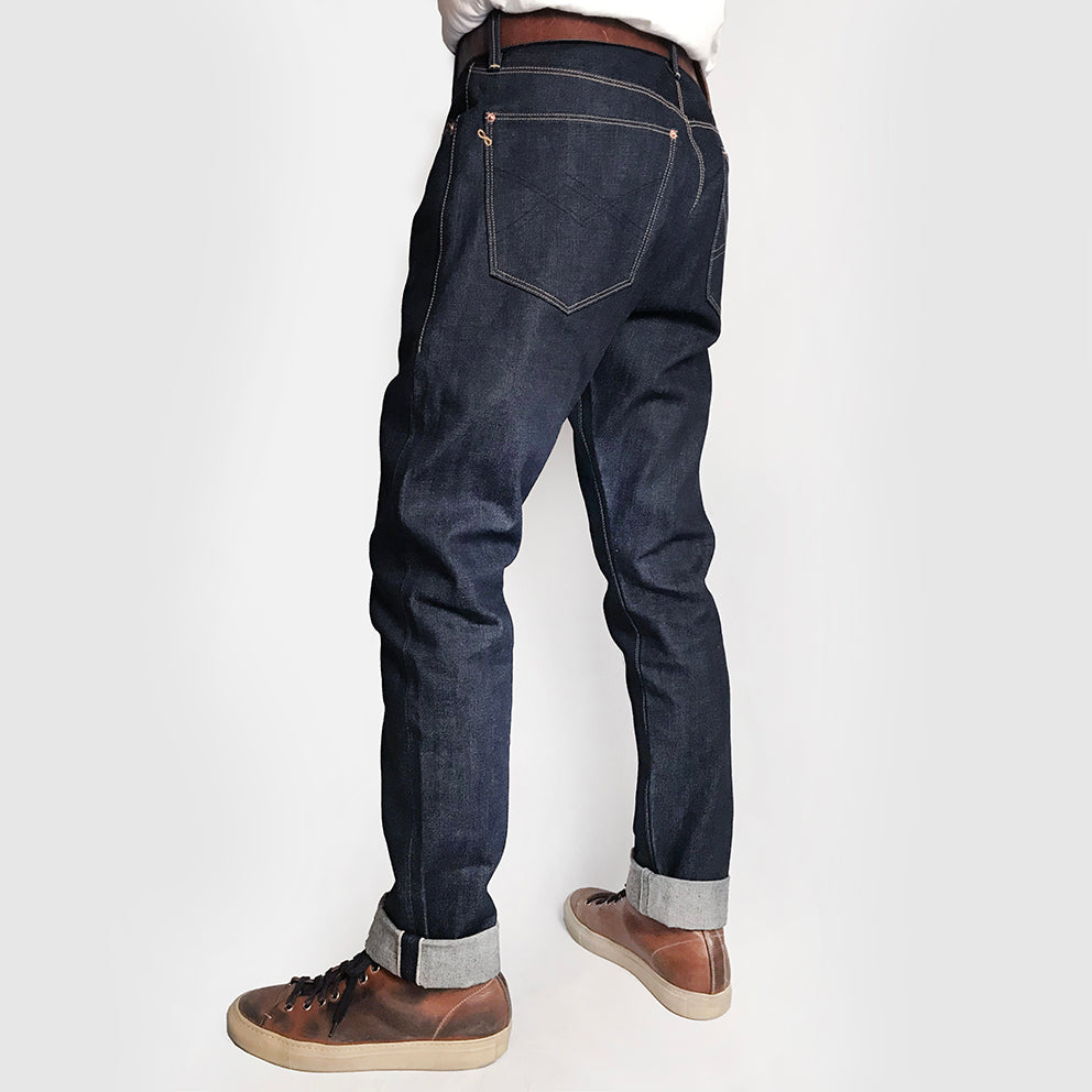 BZEN X @INN8CHIRO S8+ SLIM PLUS LIMITED EDITION YIN-YANG-13.5oz- RAW SELVEDGE- INDIGO BZEN X @INN8CHIRO S8+ SLIM PLUS LIMITED EDITION YIN-YANG-13.5oz- RAW SELVEDGE- INDIGO