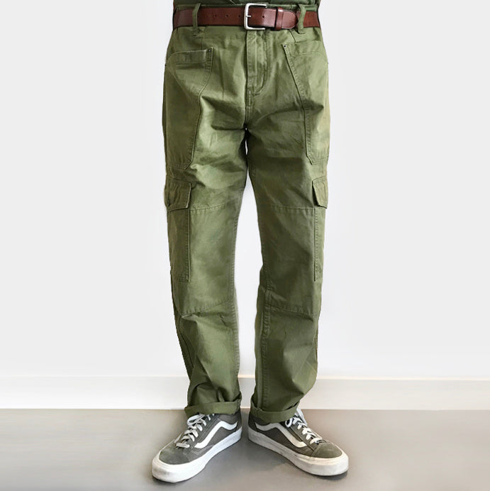 Bzen Mens 6 Pocket Garment Dyed Cargo Twill Pant- Green – Miner49er.Shop