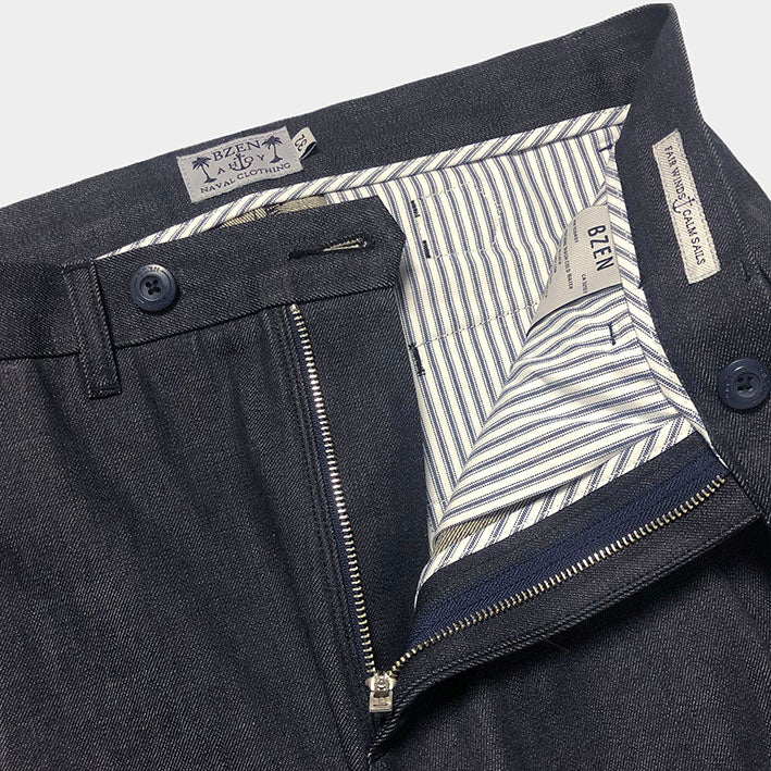 Bzen M.1229 Mens Relax Fit Pleated Buckle Back Japanese