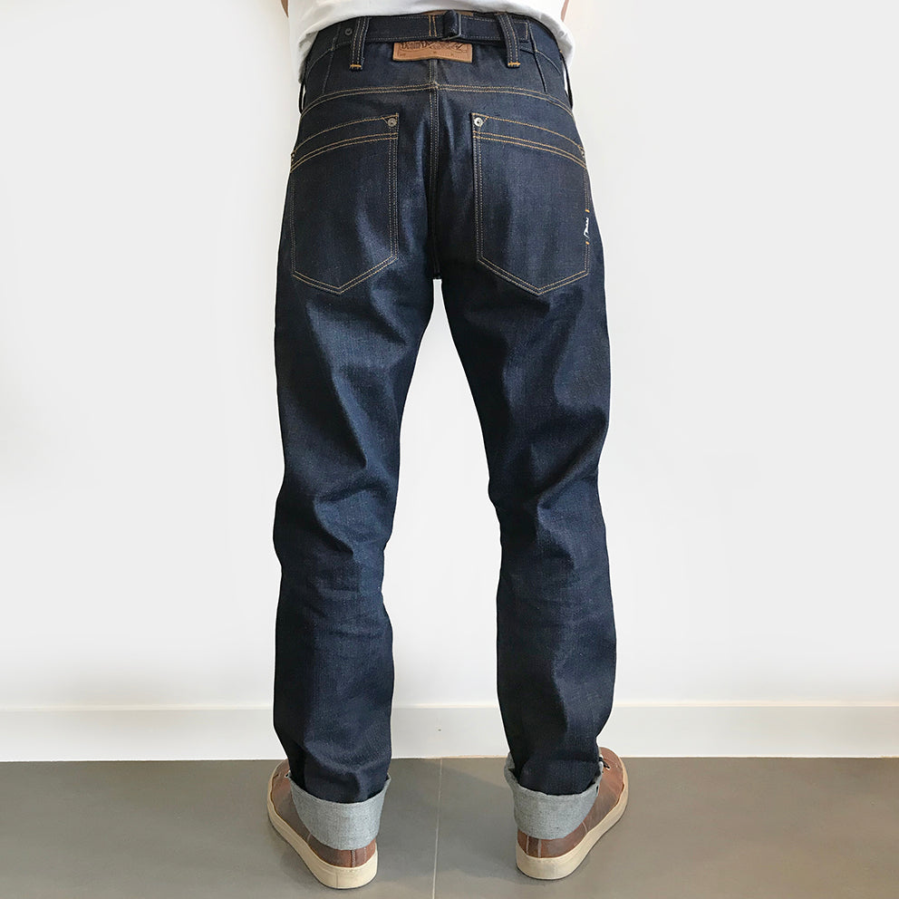 DDL 525-BLAKE SLIM FIT STRAIGHT CONE MILLS WHITE OAKS-12oz RAW SELVEDG –  Miner49er.Shop