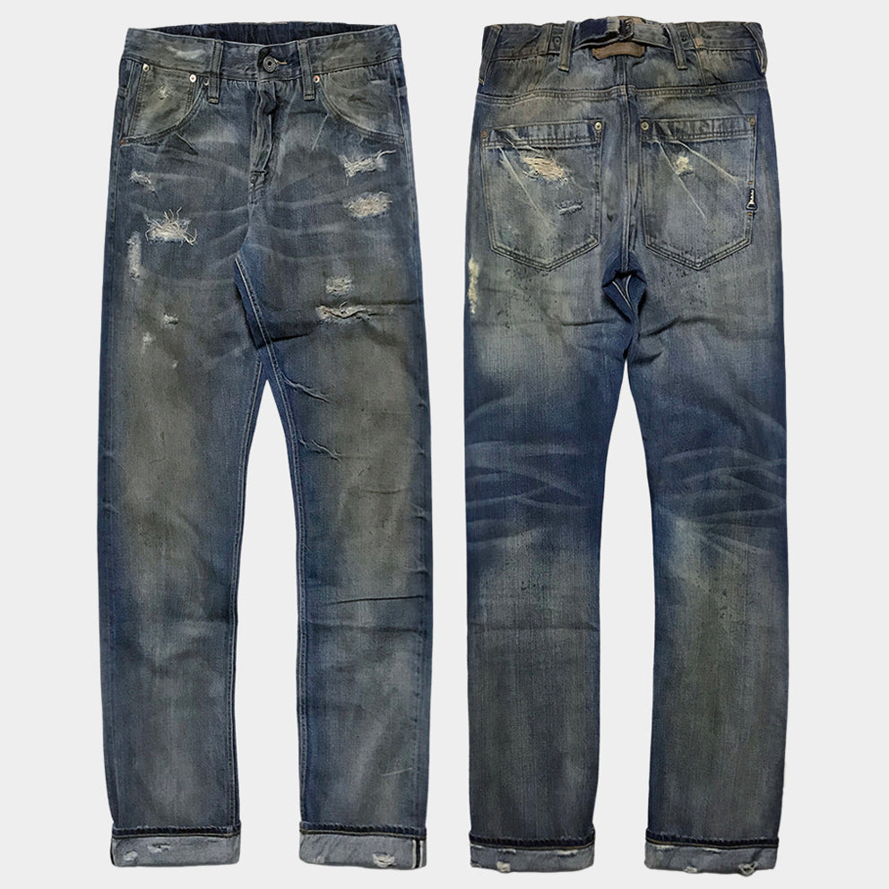 DDL 525-BLAKE SLIM FIT STRAIGHT CONE MILLS WHITE OAKS-12oz SELVEDGE- 1879