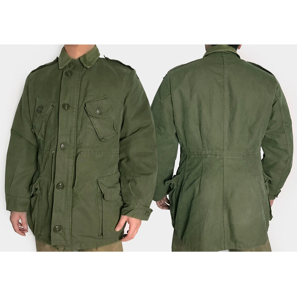 BZEN J9 MKll- RECYCLED USED CANADIAN ARMY COMBAT COAT MKll FROM 1967-1991- OLIVE GREEN