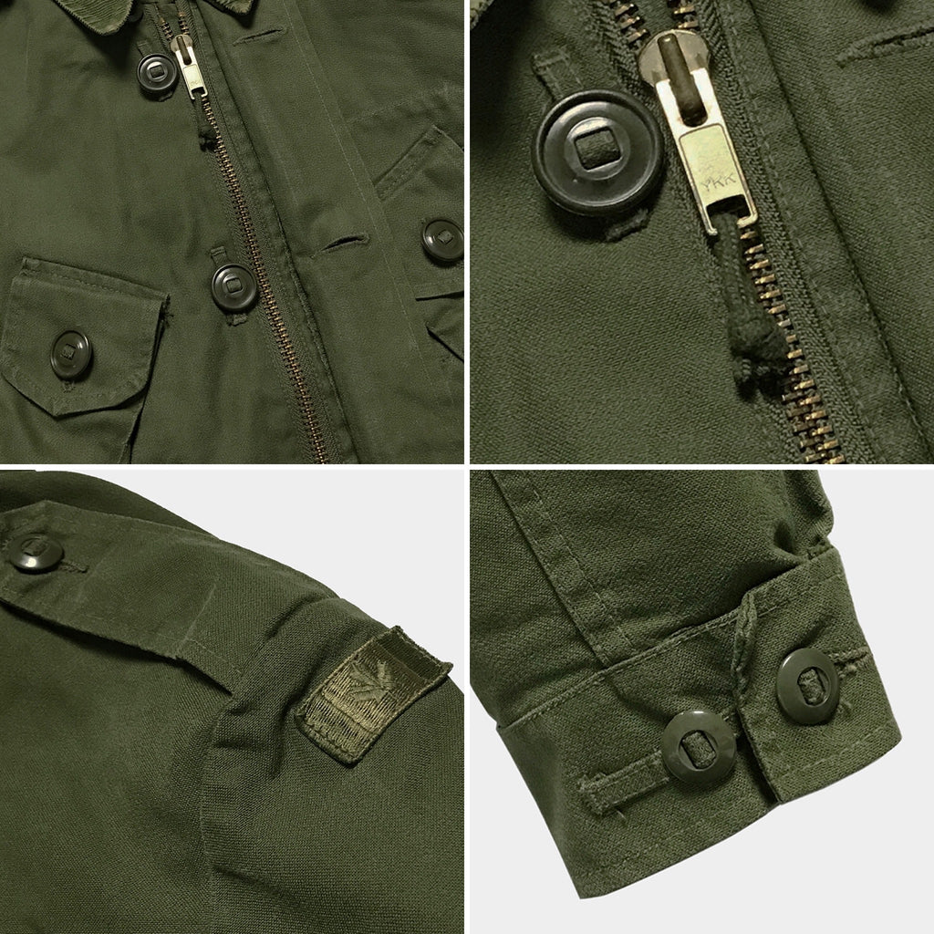 BZEN J9 MKll- RECYCLED USED CANADIAN ARMY COMBAT COAT MKll FROM 1967-1991- OLIVE GREEN