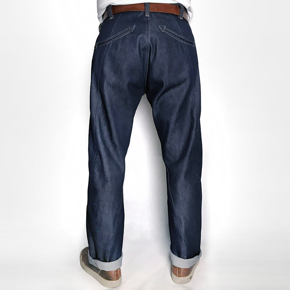 BZEN M.1139 L32-ZAPATA REGULAR STRAIGHT SEAMLESS OUTSEAM JEAN-13.75oz-RAW SELVEDGE-INDIGO BZEN M.1139 L32-ZAPATA REGULAR STRAIGHT SEAMLESS OUTSEAM JEAN-13.75oz-RAW SELVEDGE-INDIGO